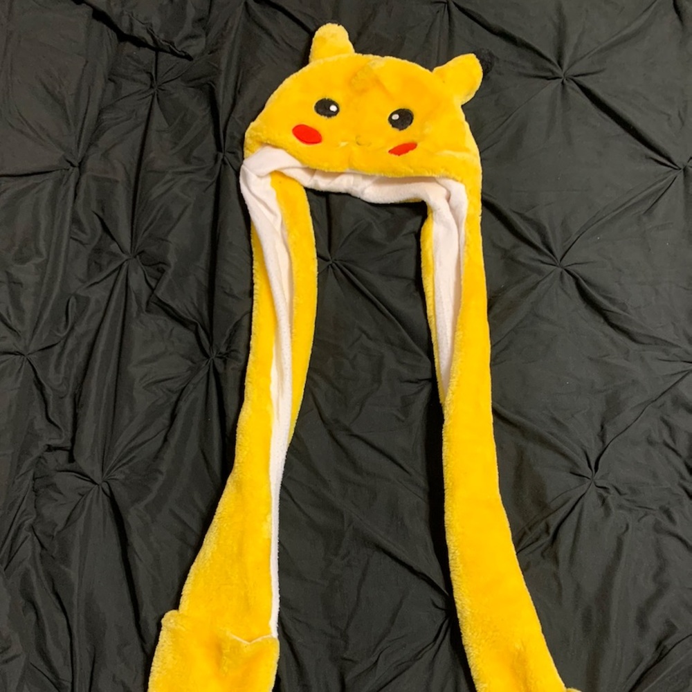 Pokemon Pikachu hat/beanie with flaps